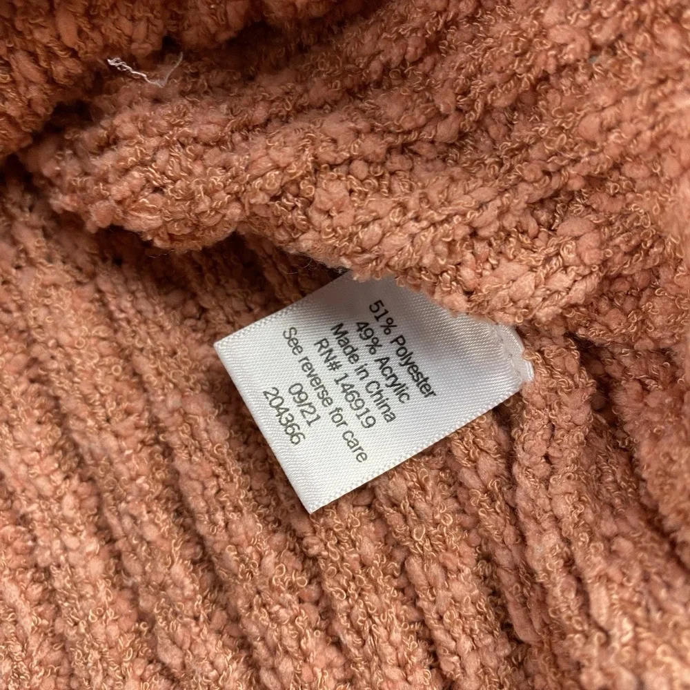 Lauren Conrad‎ Sweater Womens XS Orange Long Sleeve Button Up - Picture 6 of 13